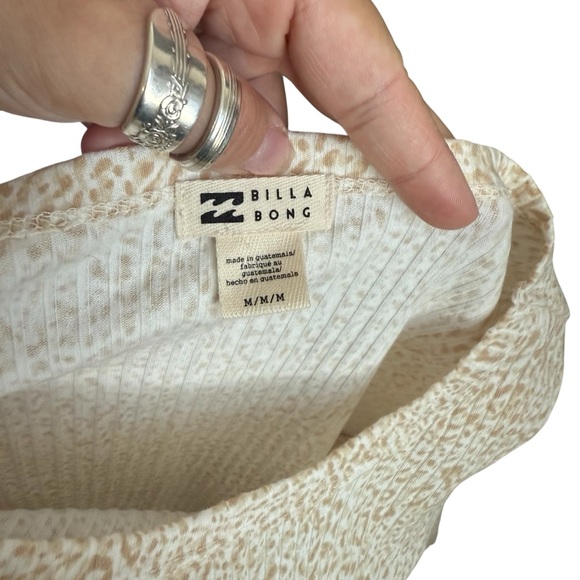 Billabong Ribbed Slim Feet Animal Print Tee - Picture 2 of 5